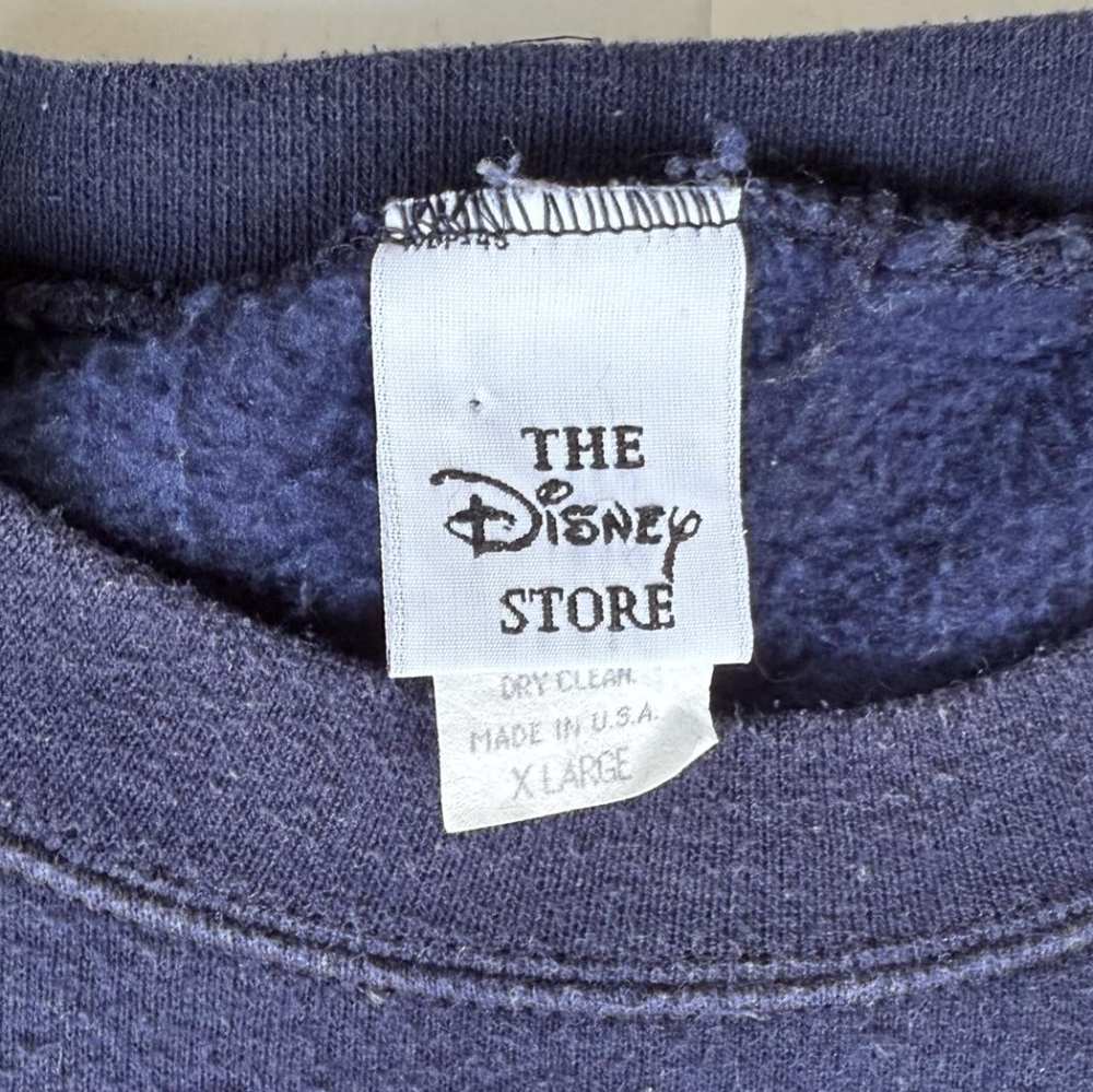 Vintage Retro Disney Store XL Navy Tigger Graphic Sweatshirt - Picture 2 of 2